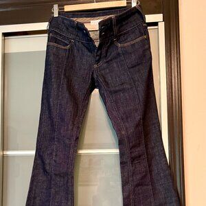 Stella McCartney 27 Long Flare Blue Jeans Italy